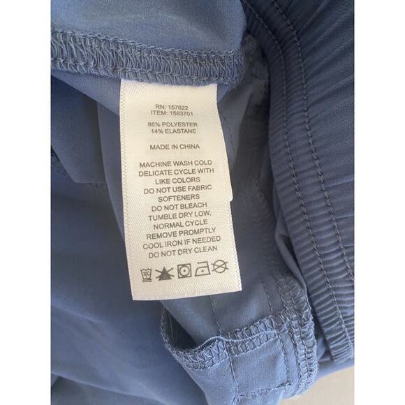 Eddie Bauer Womens XL Pull On Elastic Waist Stretch Outdoor Pants Blue - Picture 10 of 12